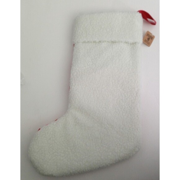 Victoria's Secret PINK Stocking White Red Pink Striped Gold Logo Limited Edition - Picture 4 of 6